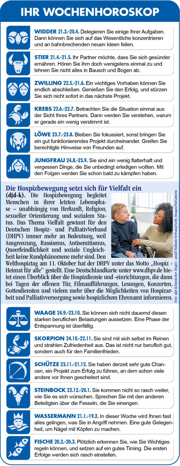 Horoskop Woche 40 2025 by ReiseTravel.eu