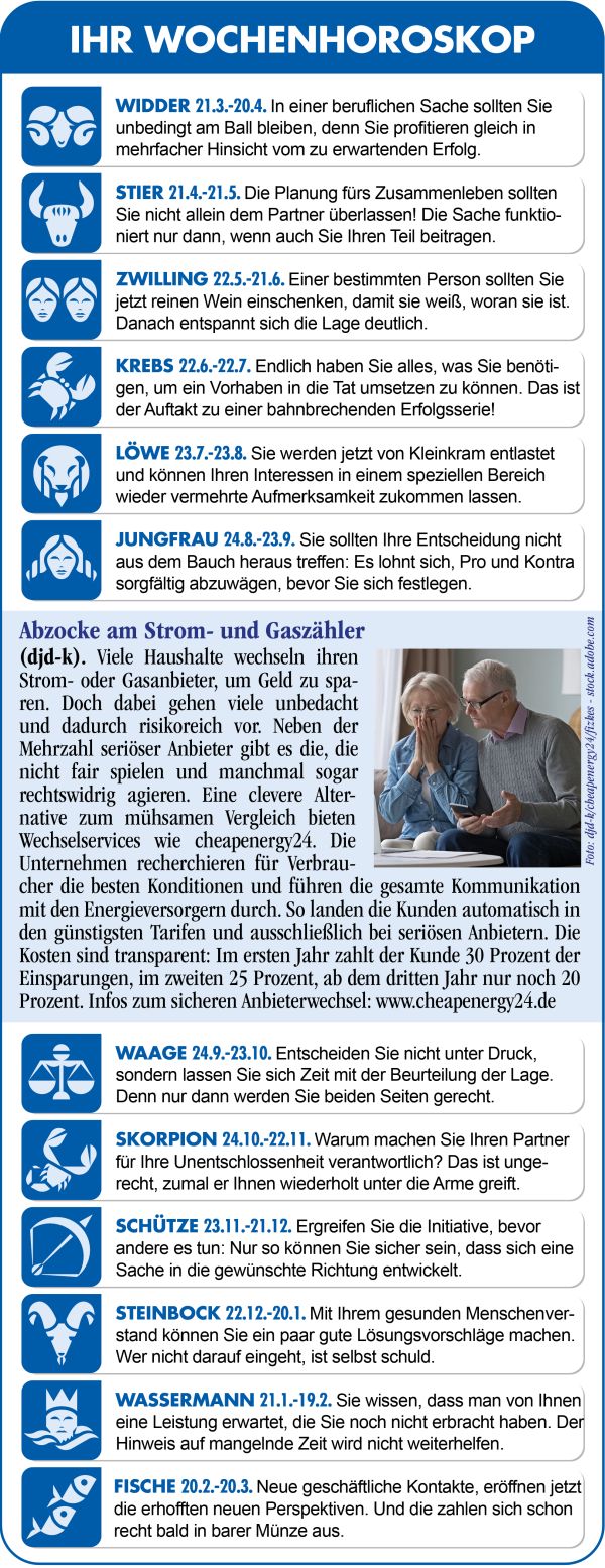 Horoskop Woche 10 2026 by ReiseTravel.eu