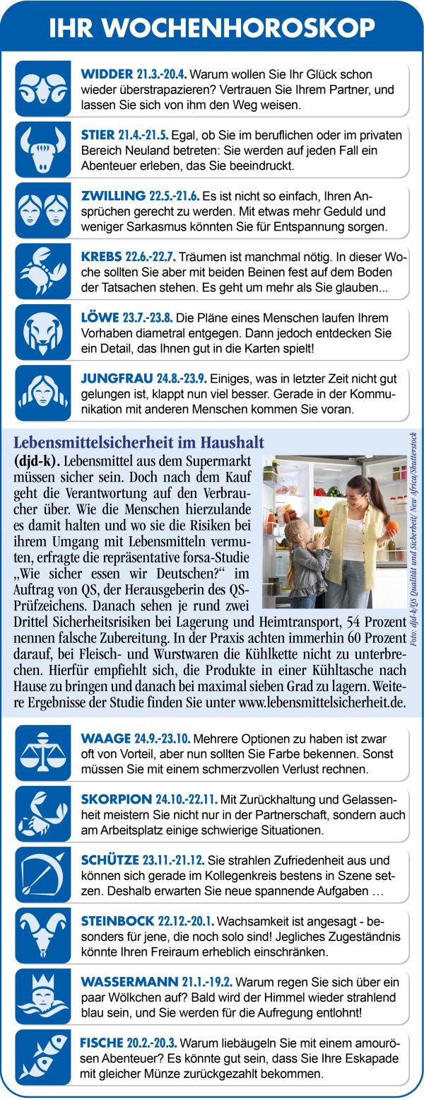 Horoskop Woche 11 2026 by ReiseTravel.eu