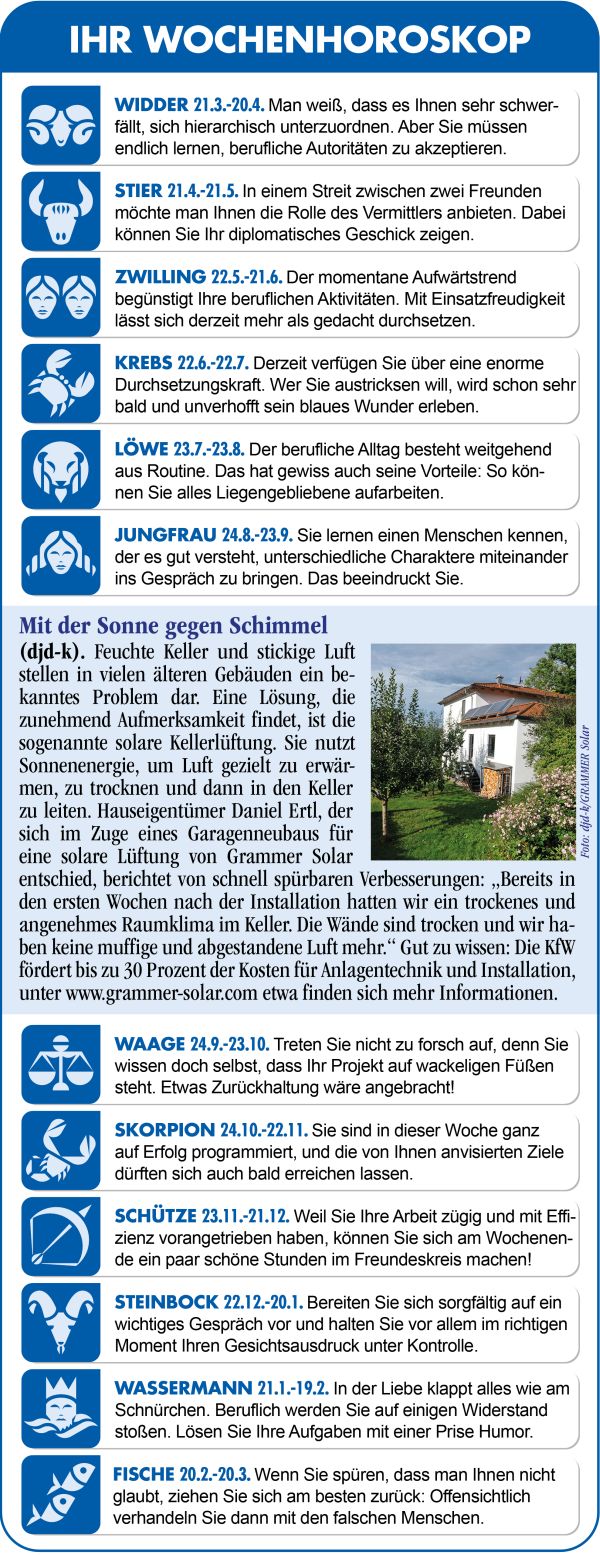 Horoskop Woche 12 2026 by ReiseTravel.eu