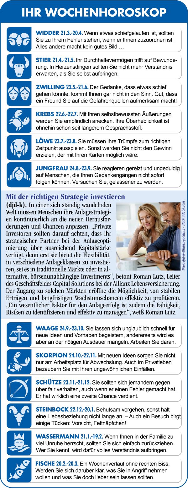 Horoskop Woche 13 2026 by ReiseTravel.eu