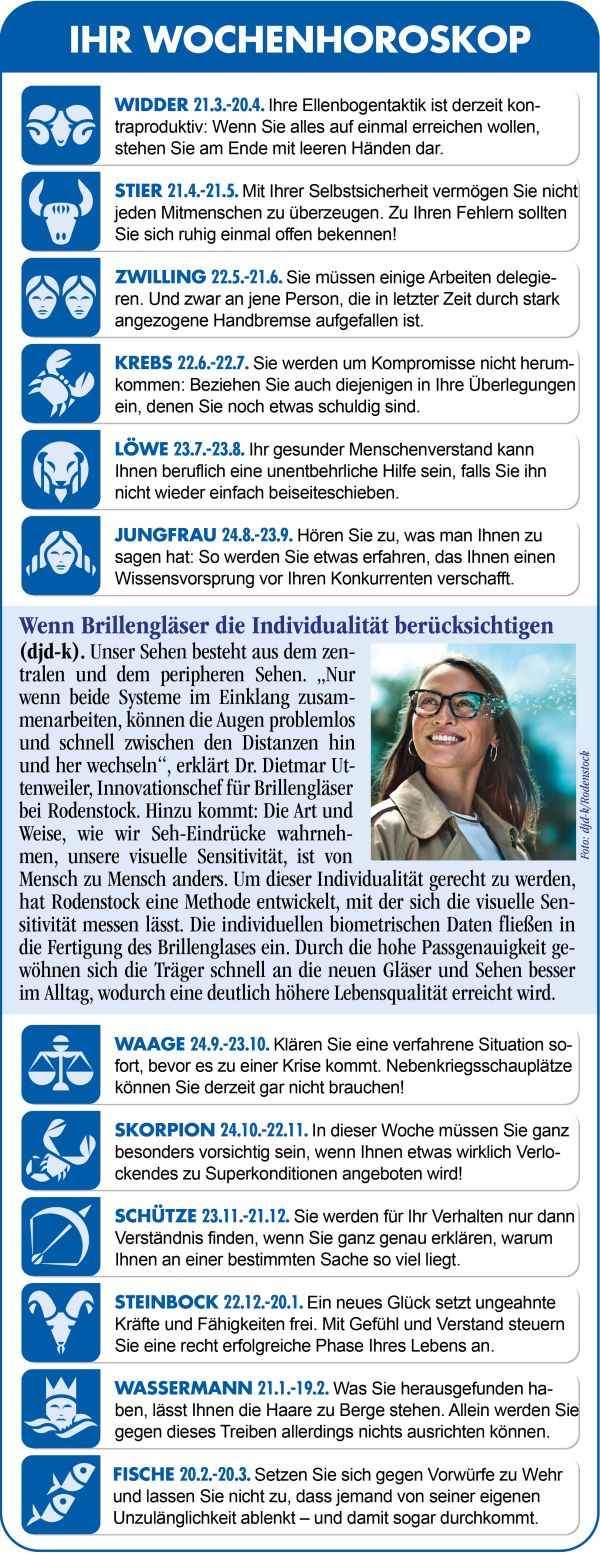 Horoskop Woche 14 2026 by ReiseTravel.eu
