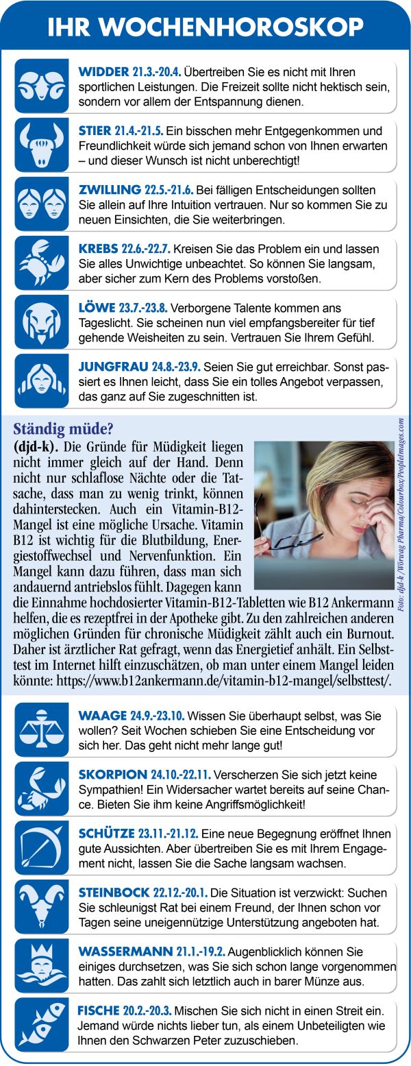 Horoskop Woche 15 2026 by ReiseTravel.eu
