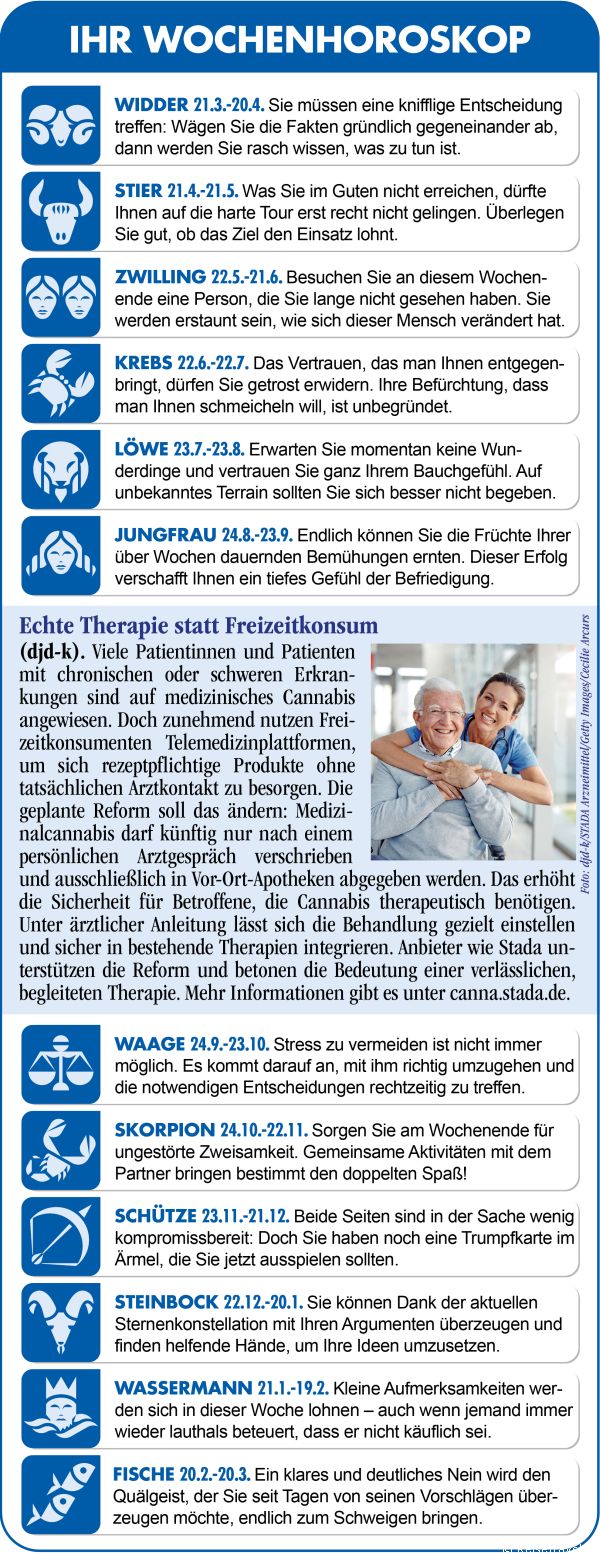 Horoskop Woche 19 2026 by ReiseTravel.eu