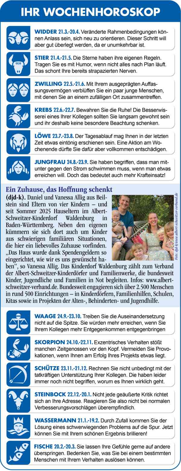 Horoskop Woche 29 2026 by ReiseTravel.eu