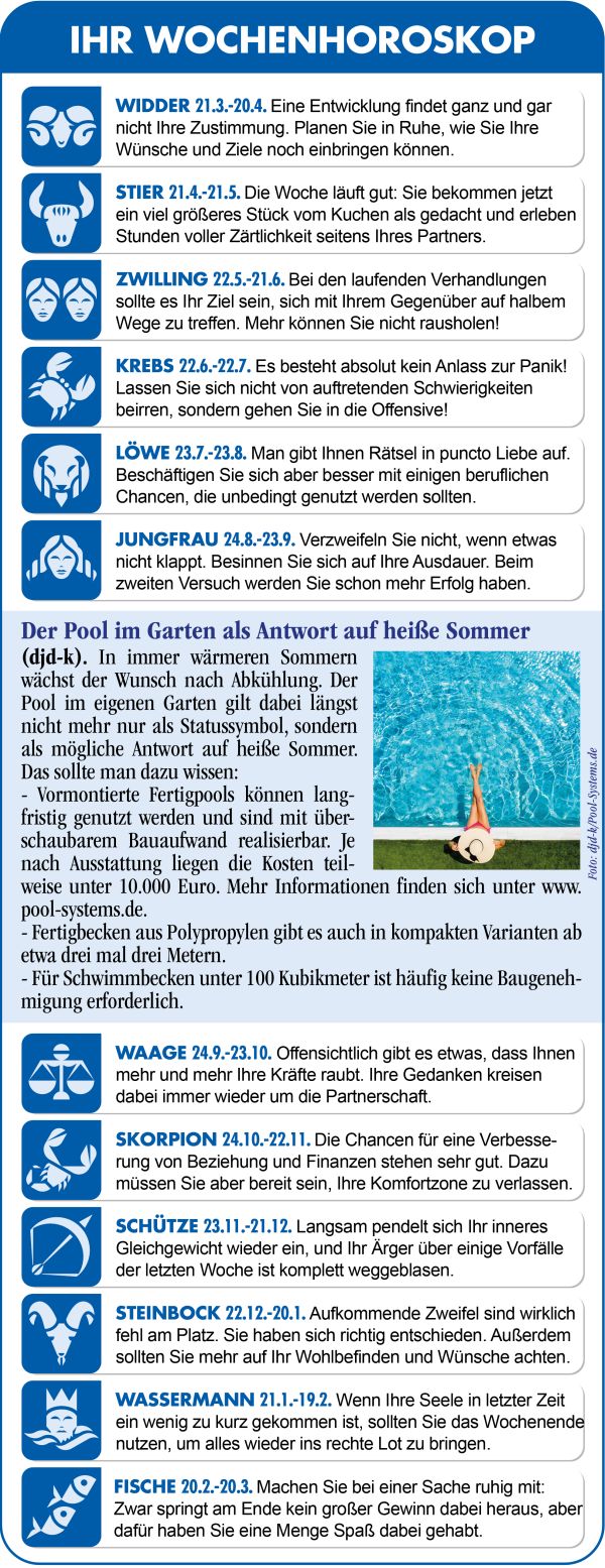 Horoskop Woche 31 2026 by ReiseTravel.eu