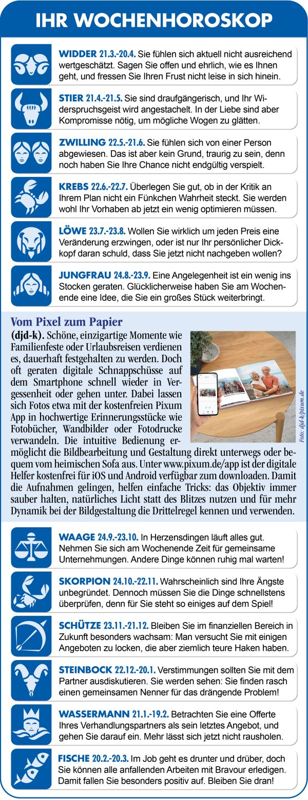Horoskop Woche 36 2026 by ReiseTravel.eu