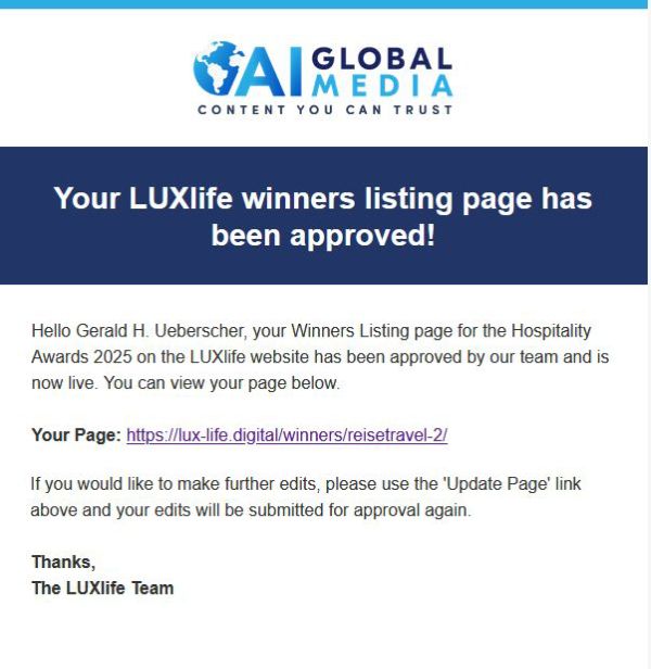 ReiseTravel Avard 2025