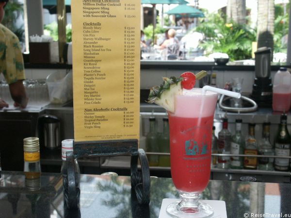 Singapore Sling im Raffles Hotel Singapur by ReiseTravel.eu 