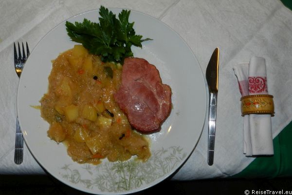 Kasslerkotelett mit Sauerkraut a la Kalle