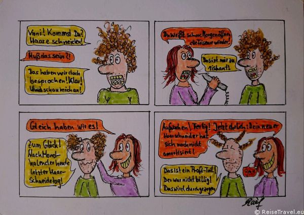 Gabis Tagebuch Kaef Haare schneiden