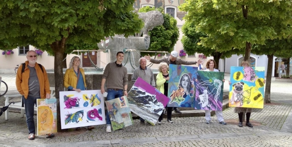 Vernissage Bad Reichenhall - Mit Farbe gegen das Schwarz-Wei&amp;szlig; Denken