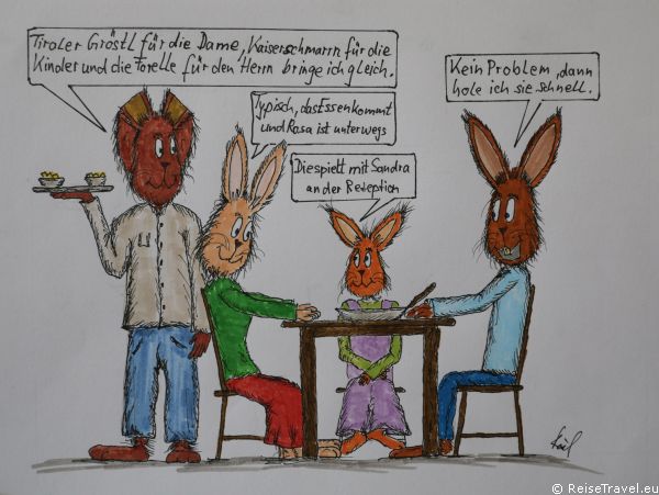 Kaef Comics Familie Hase im Stubaital by ReiseTravel.eu
